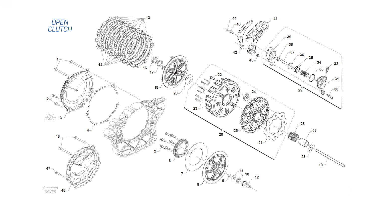 4T 250 FI MX 2026 - MOTOR - EMBRAGUE ''OPEN CLUTCH'' 